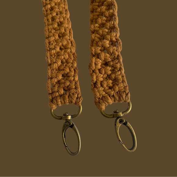 Vintage macrame handbag with Strap - Picture 14 of 16